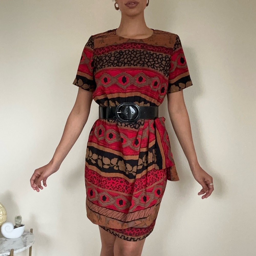 Vintage tribal print dress